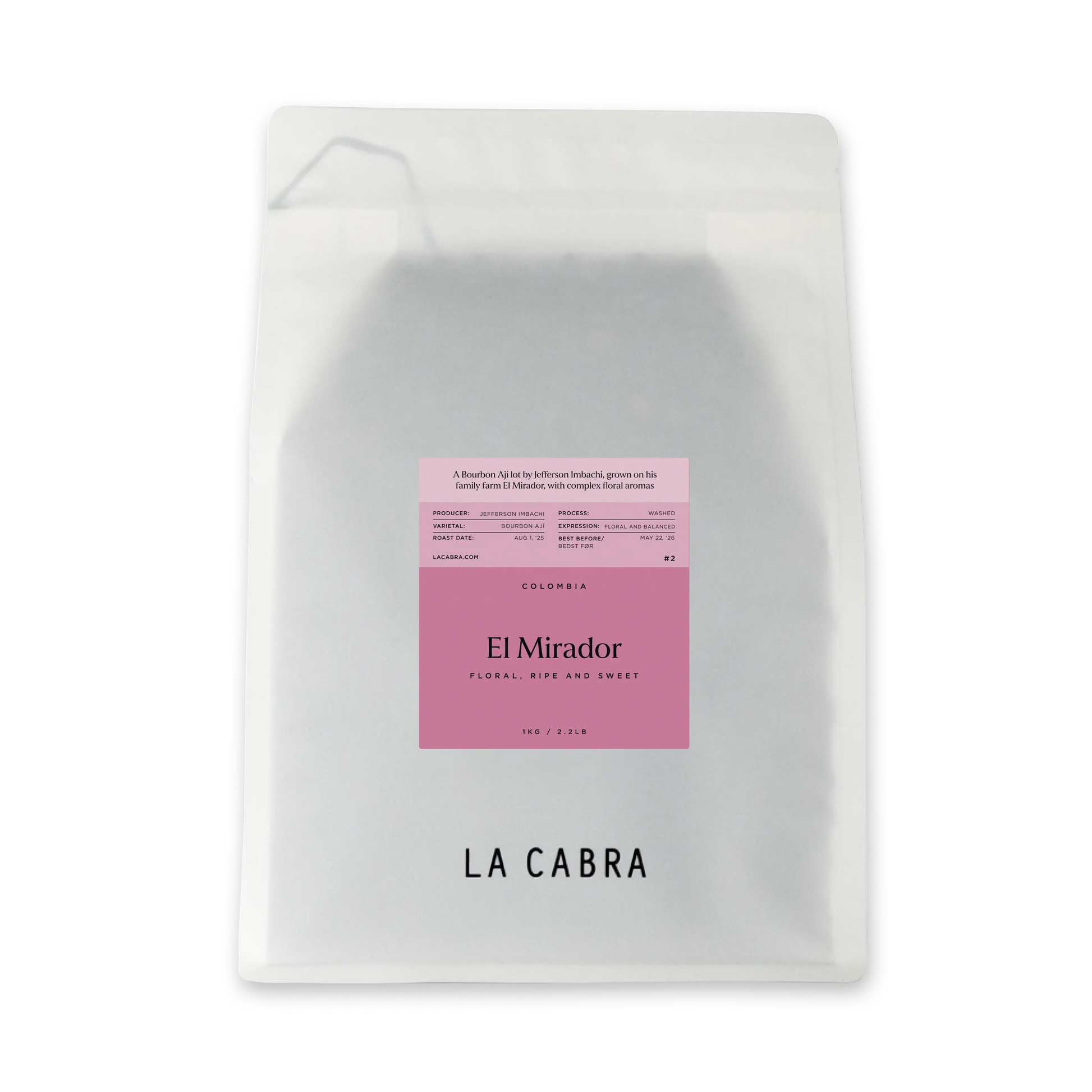 El Mirador 1kg Whole bean coffee La Cabra