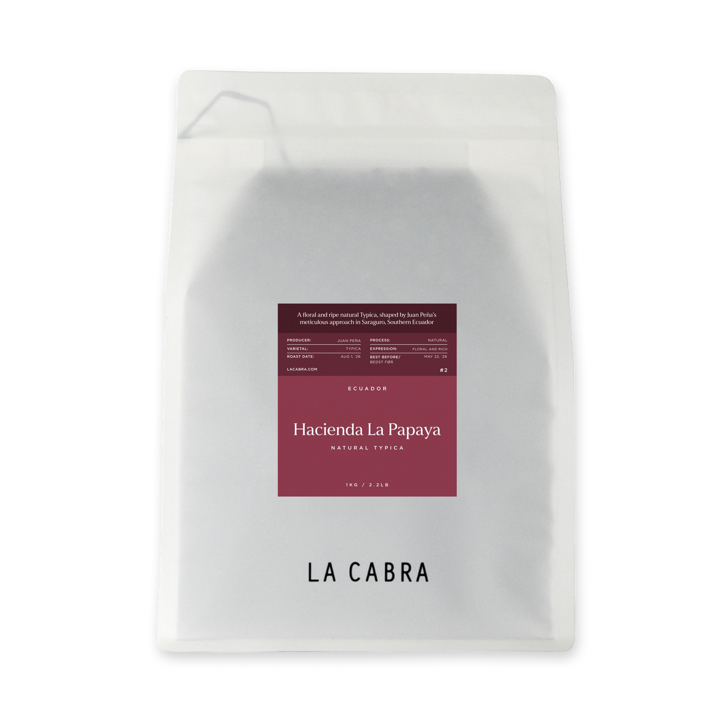 Hacienda La Papaya Natural Typica La Cabra Highlight Coffee bag 1kg
