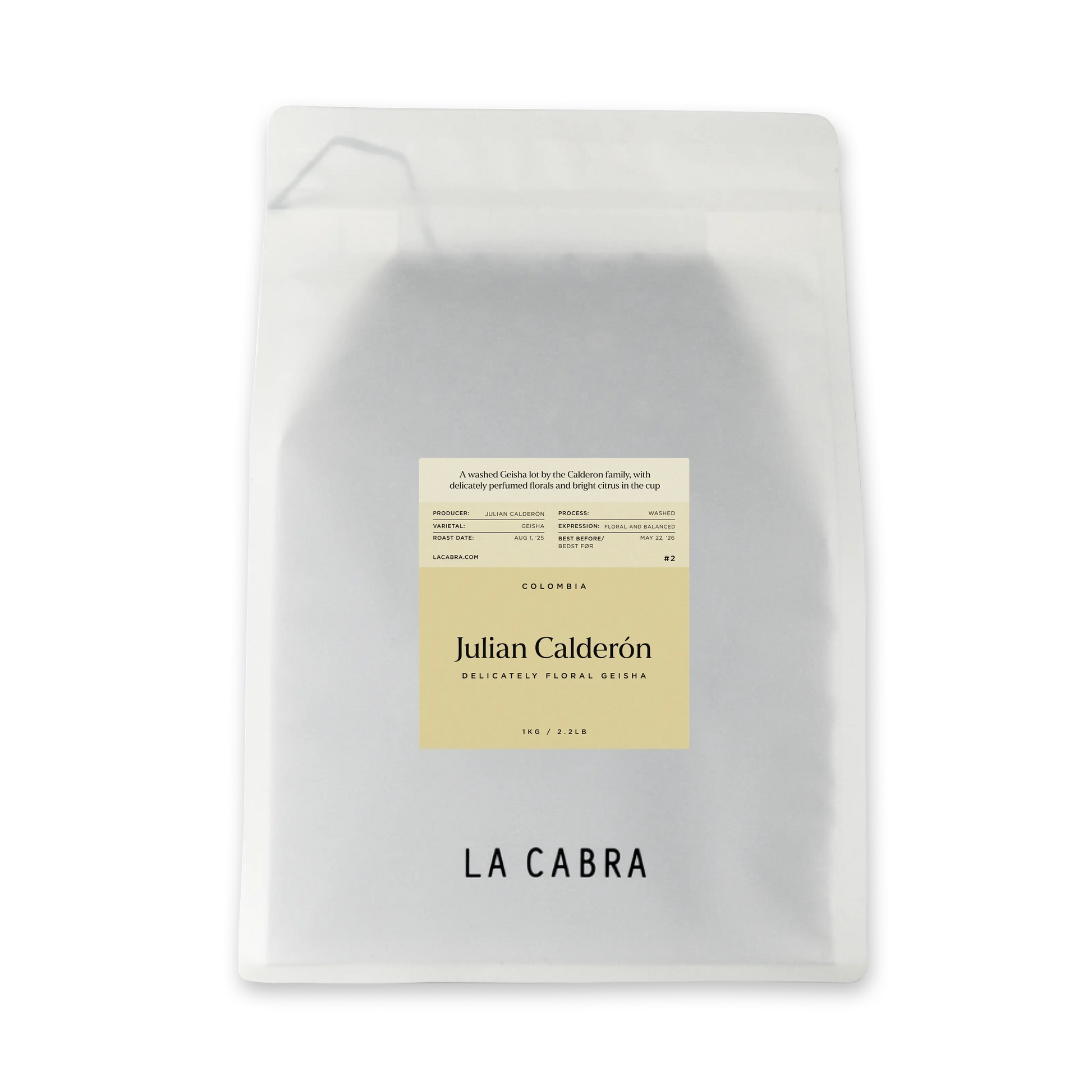 Julian Calderon Geisha 1kg Whole bean coffee La Cabra