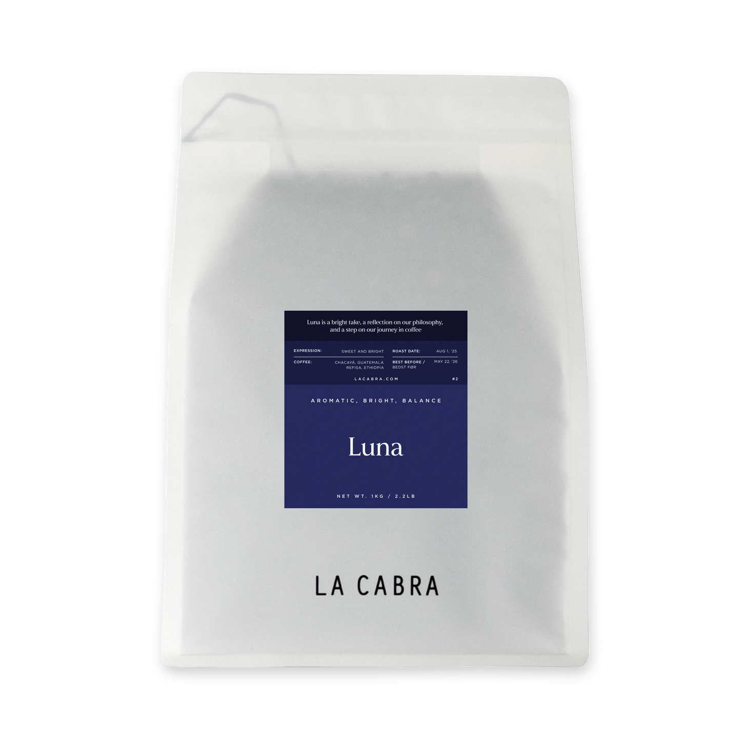 Luna 1kg Coffee Whole Beans La Cabra Profile