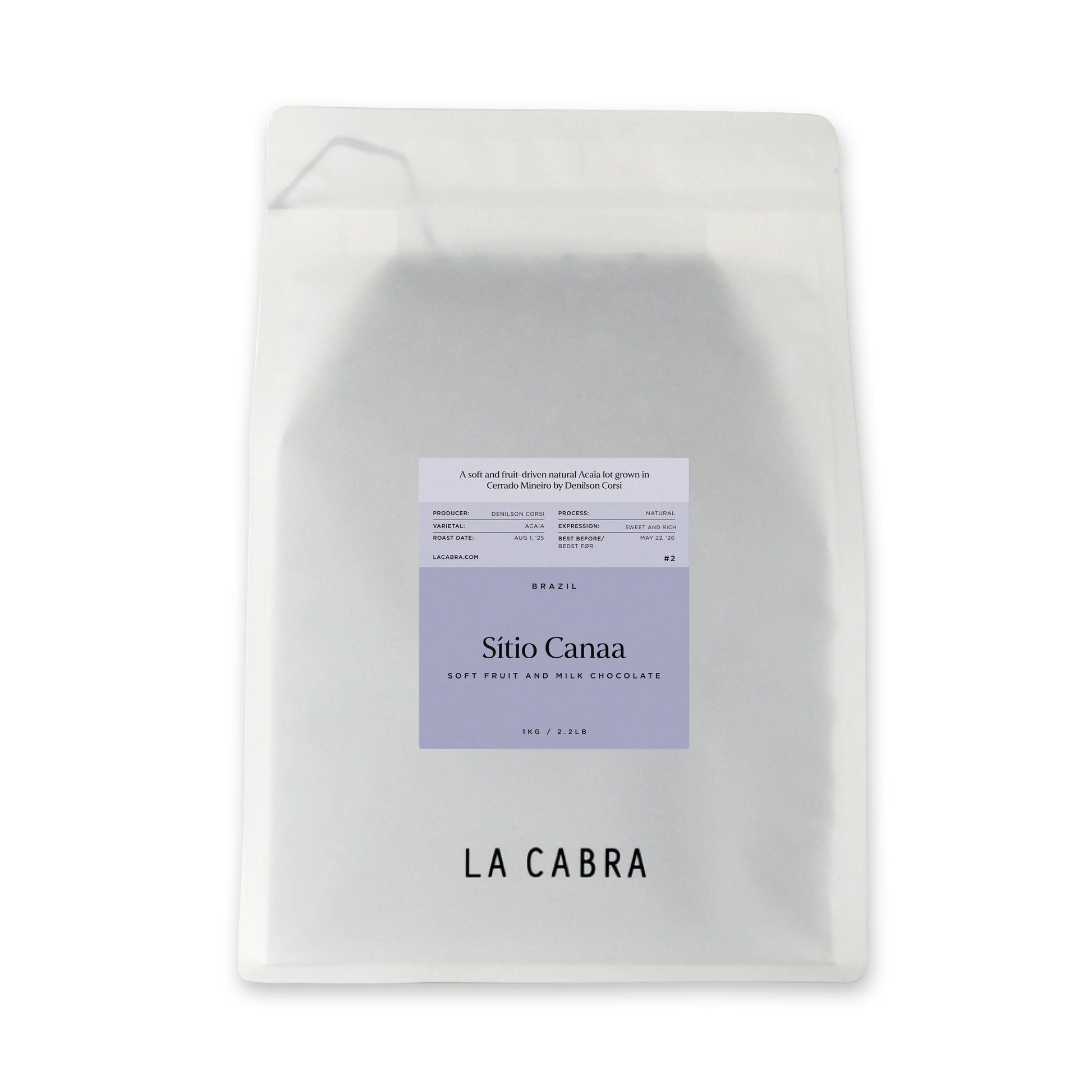 Sítio Canaa 1kg Whole bean coffee La Cabra