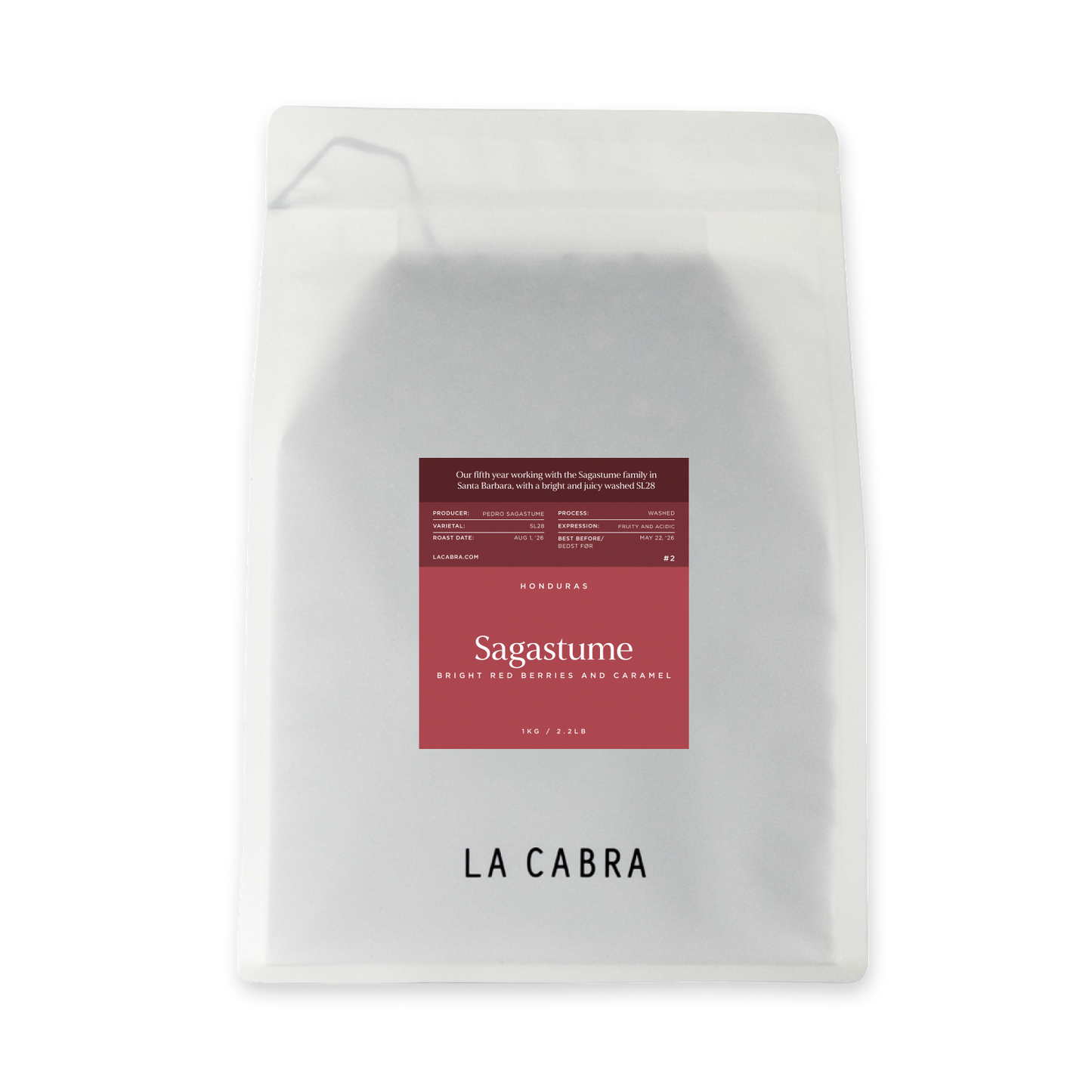 Sagastume Washed SL28 La Cabra Coffee Bag 1kg