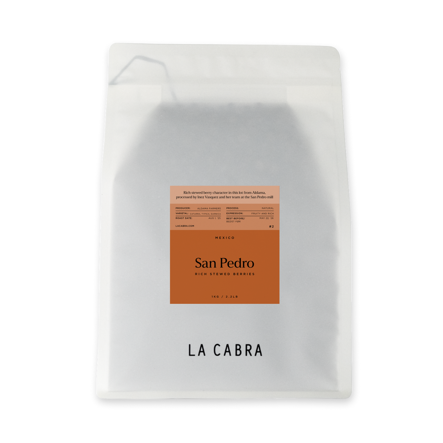 San Pedro Natural La Cabra Coffee Bag 1kg
