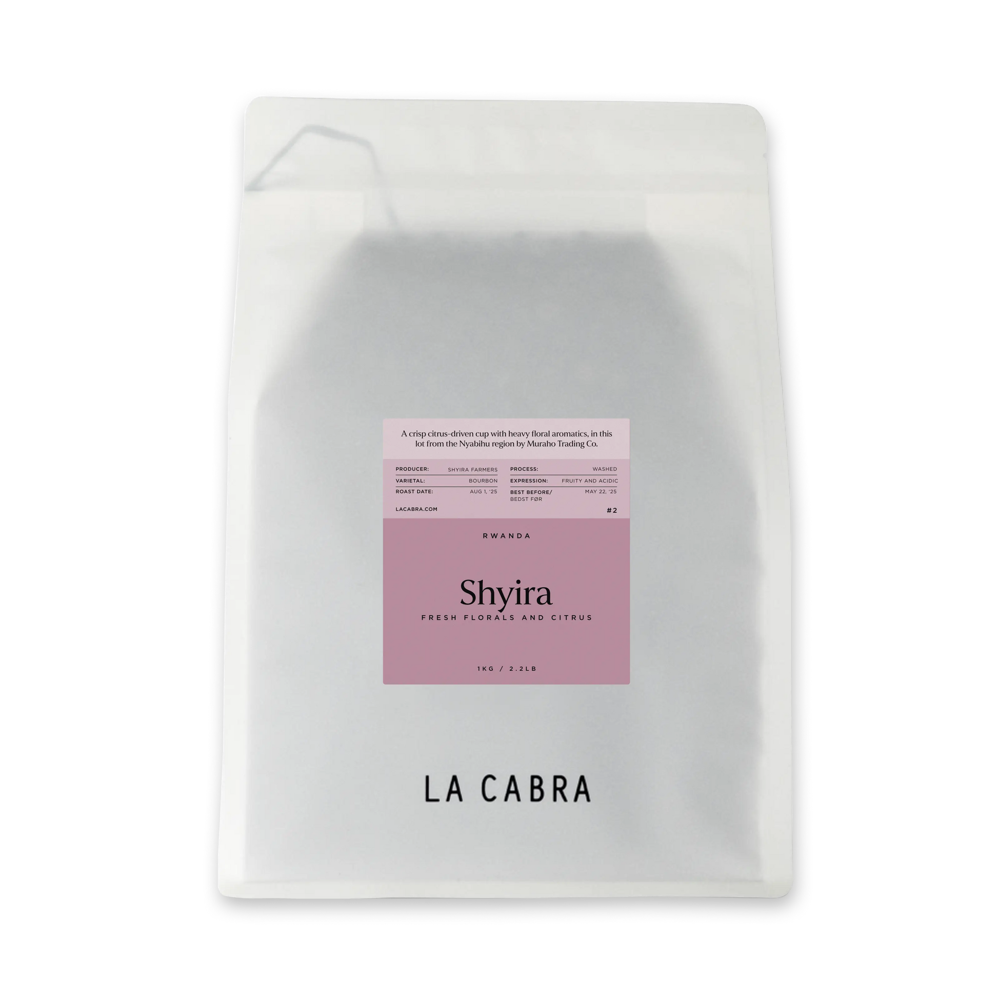 Shyira Washed 1kg Whole bean coffee La Cabra