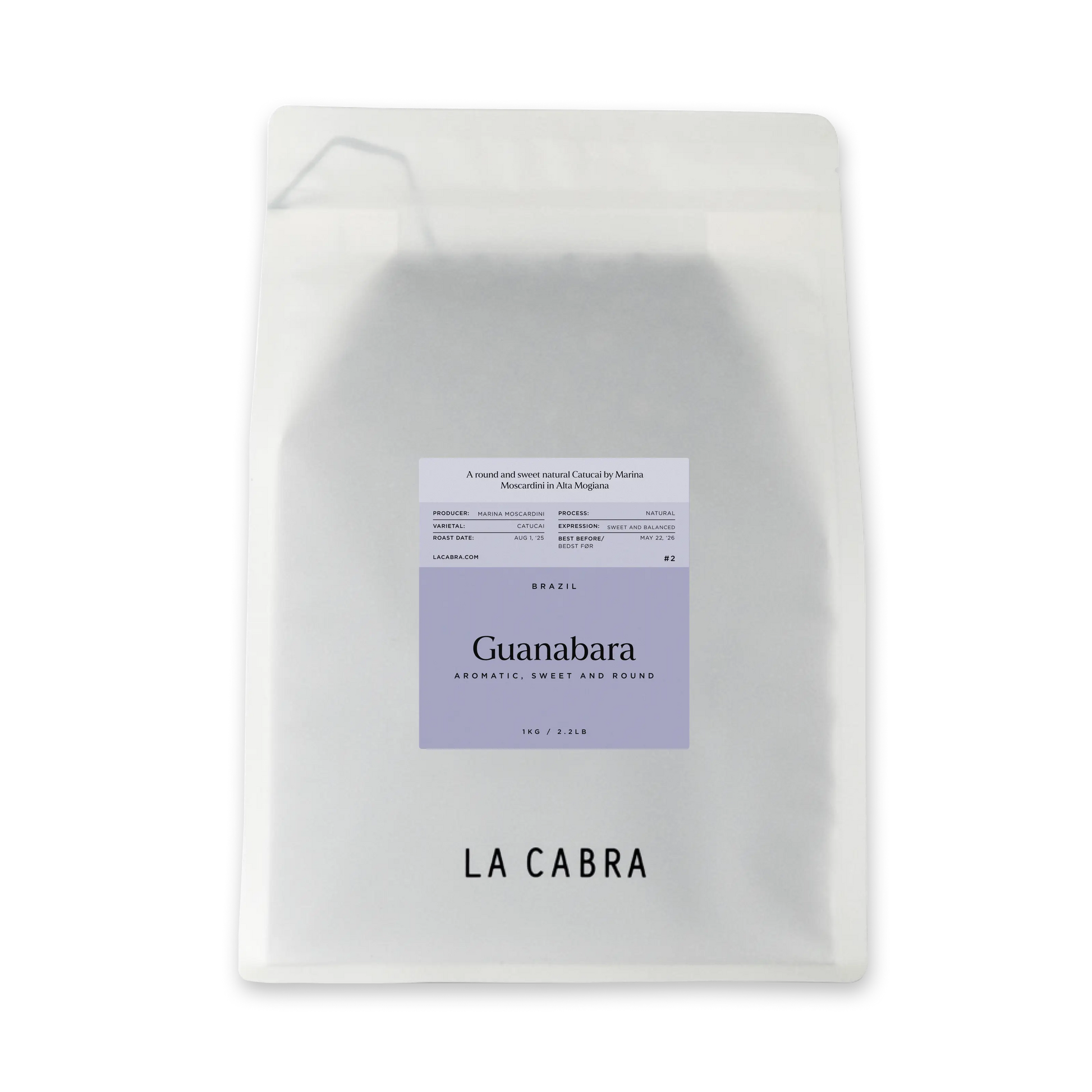 1kg Guanabara Whole bean coffee La Cabra