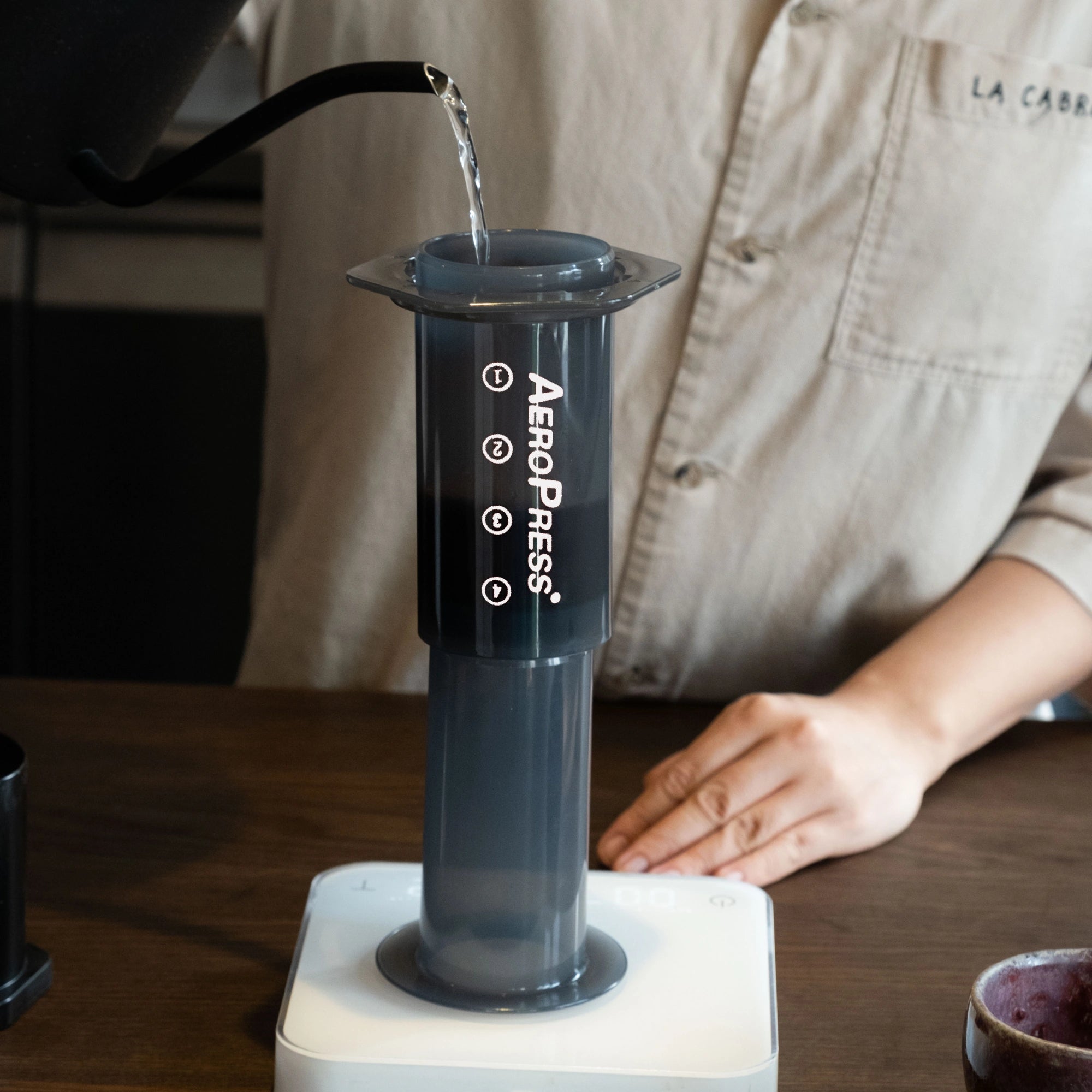 Aeropress coffee maker environment