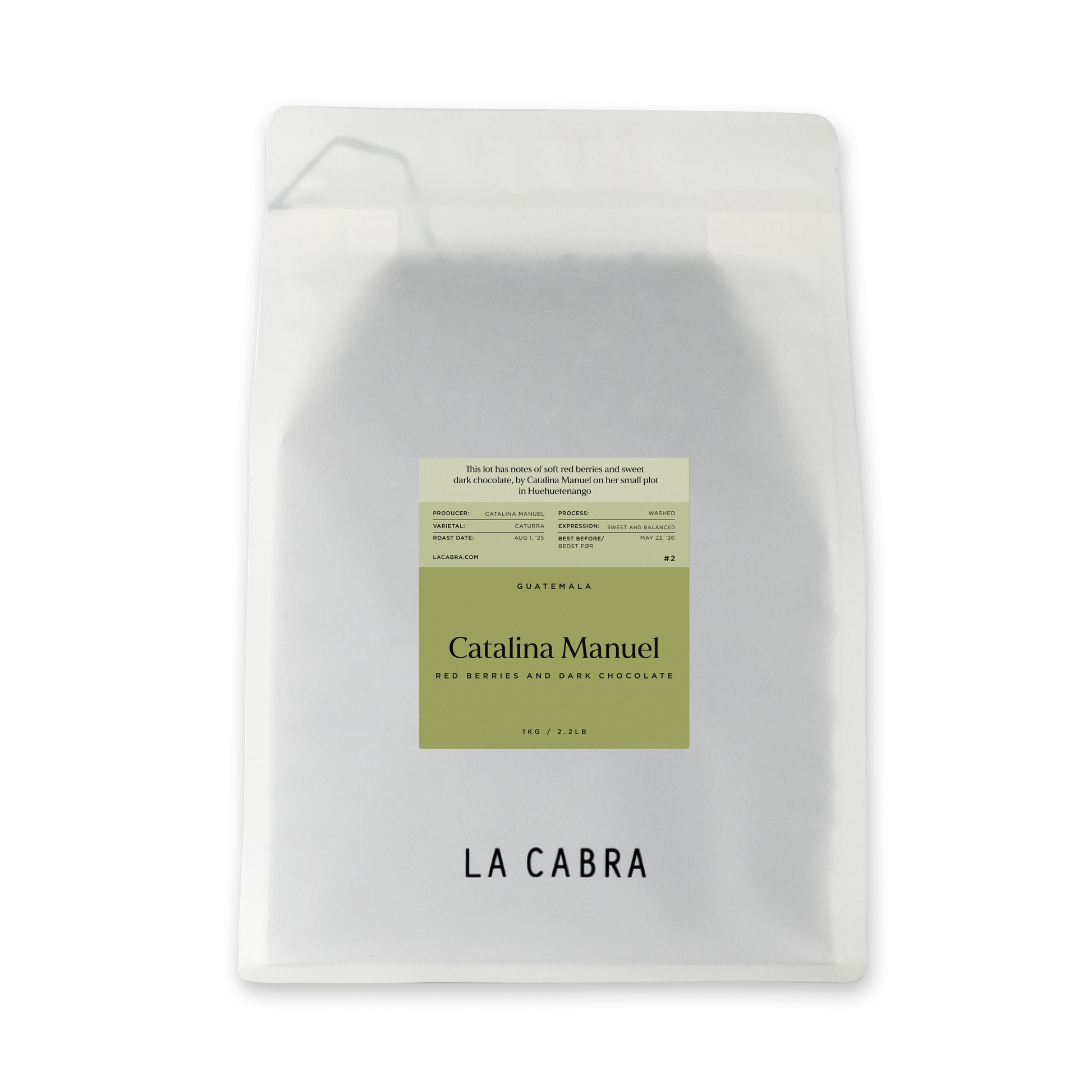 Catalina Manuel 1kg Coffee Whole bean La Cabra