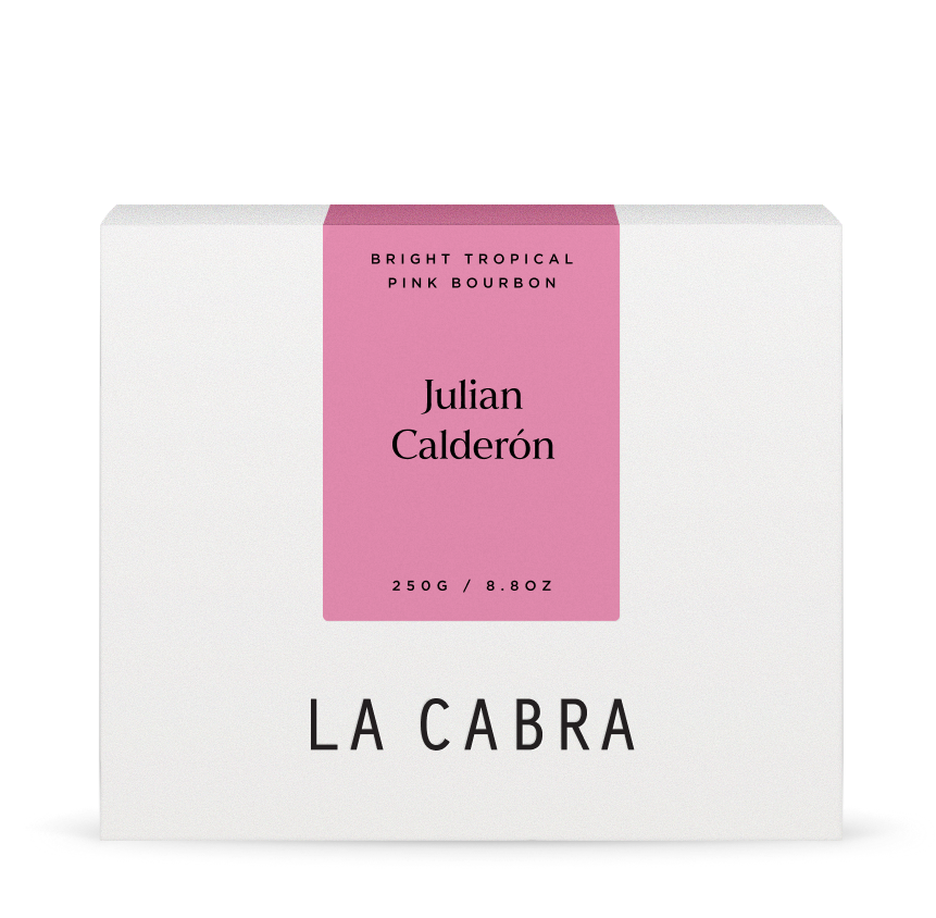Julian Calderón Pink Bourbon La Cabra Coffee Box 250g