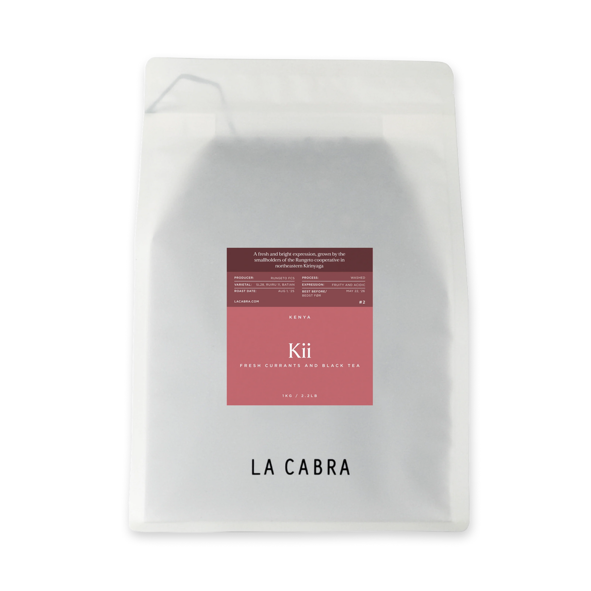 Kii 1kg Coffee Whole Beans La Cabra