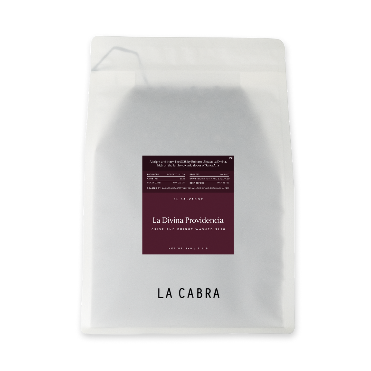 La Divina Washed SL28 La Cabra Coffee Bag 1kg