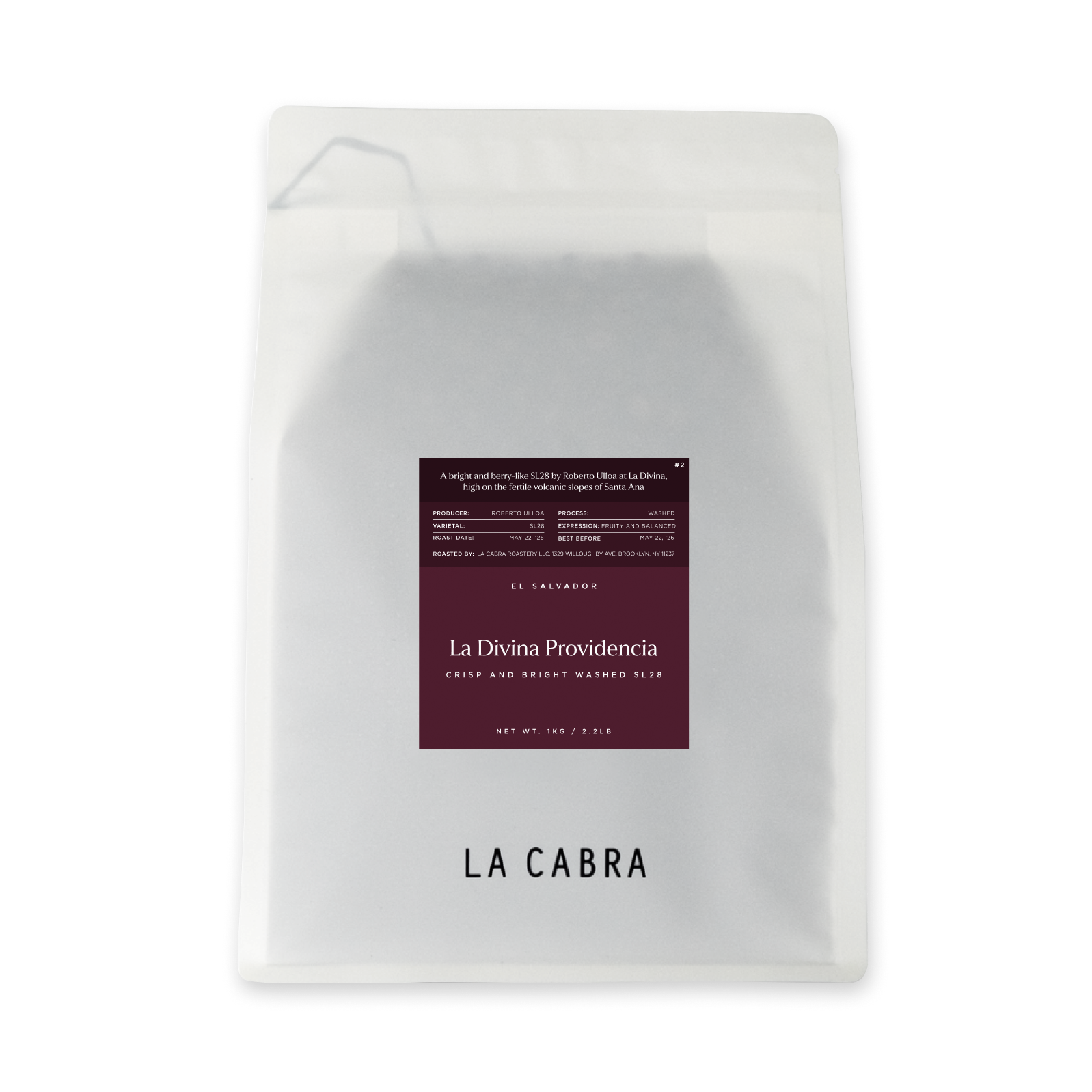 La Divina Washed SL28 La Cabra Coffee Bag 1kg