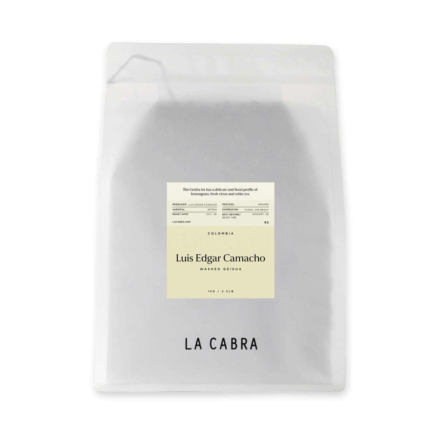Luis Edgar Camacho Geisha La Cabra Highlight Coffee Bag 1kg
