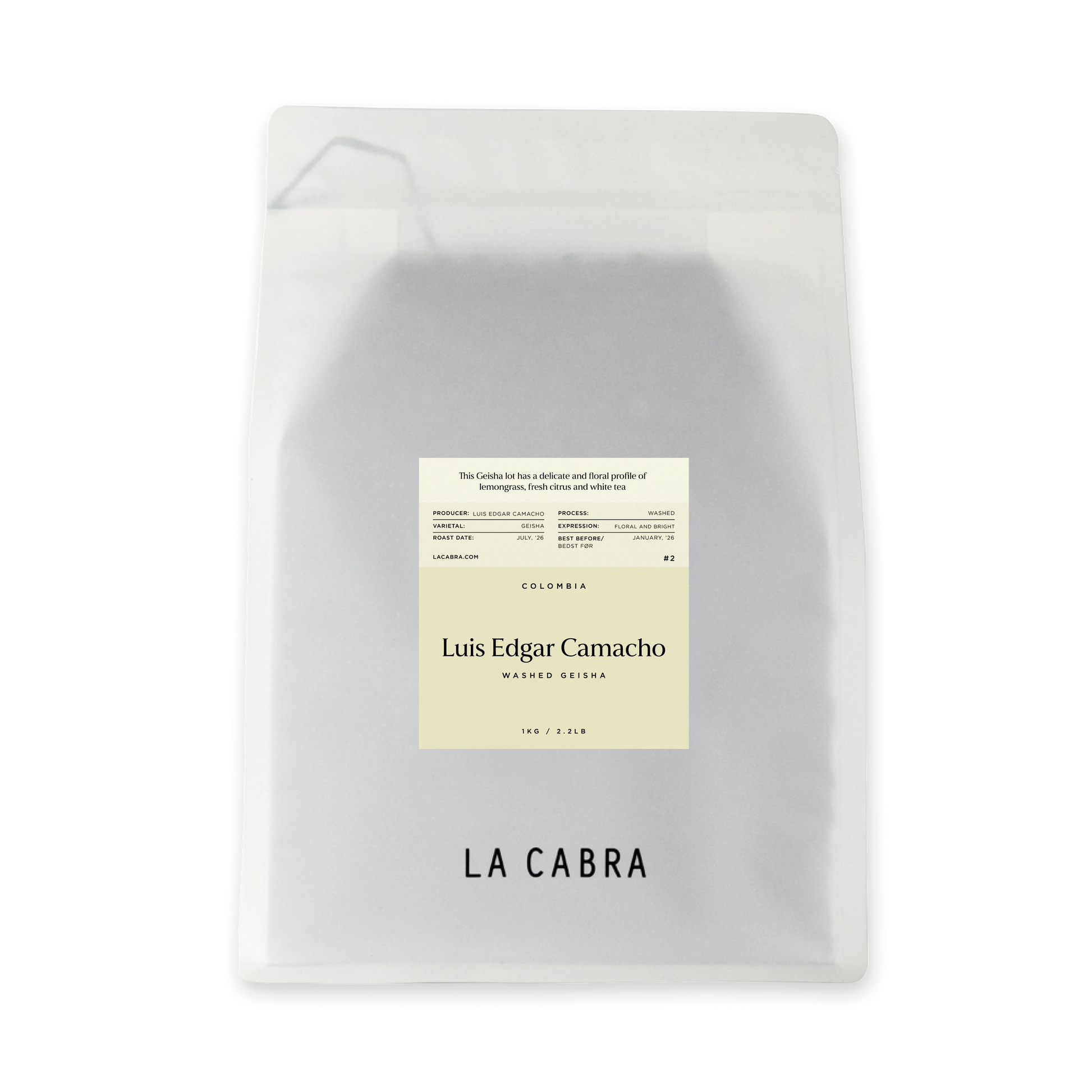 Luis Edgar Camacho Geisha La Cabra Highlight Coffee Bag 1kg