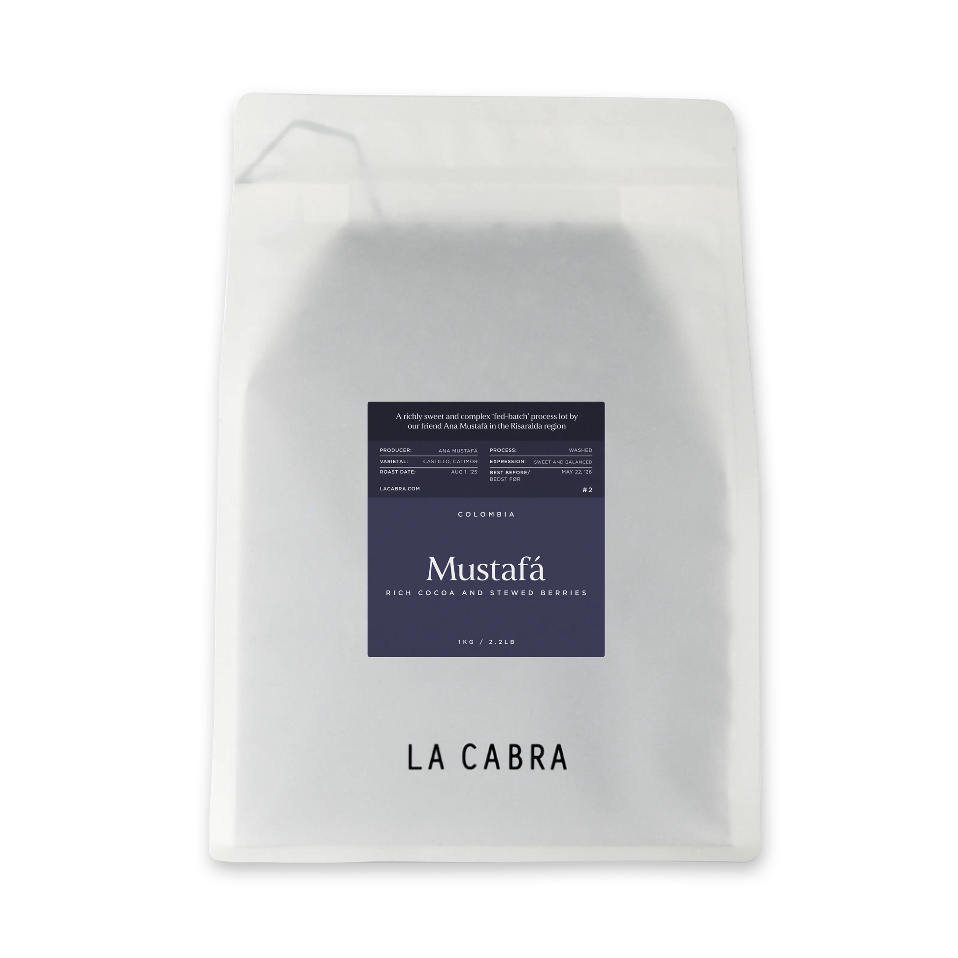 Mustafá 1kg Whole bean coffee La Cabra