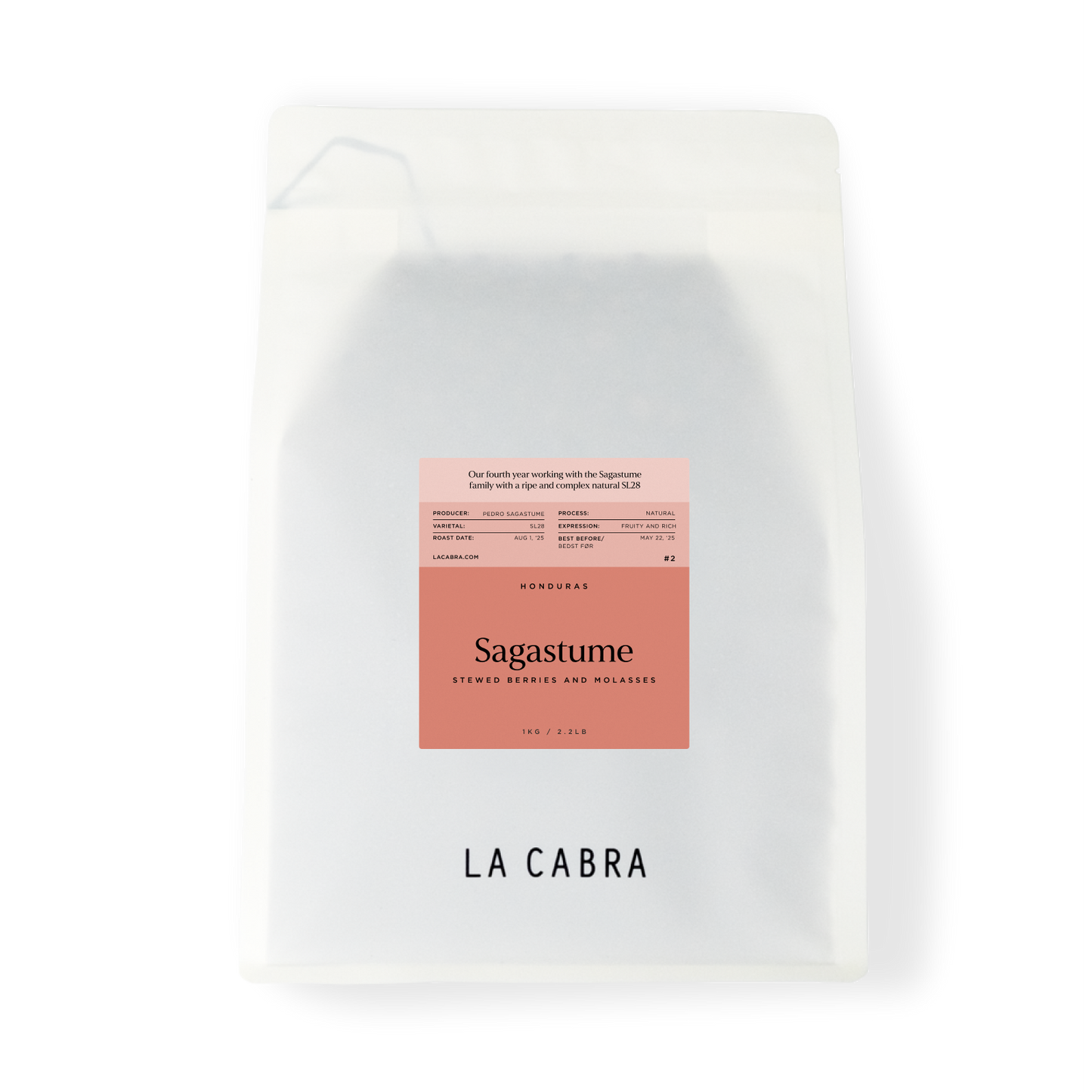 Sagastume Natural SL28 La Cabra Coffee Bag 1kg