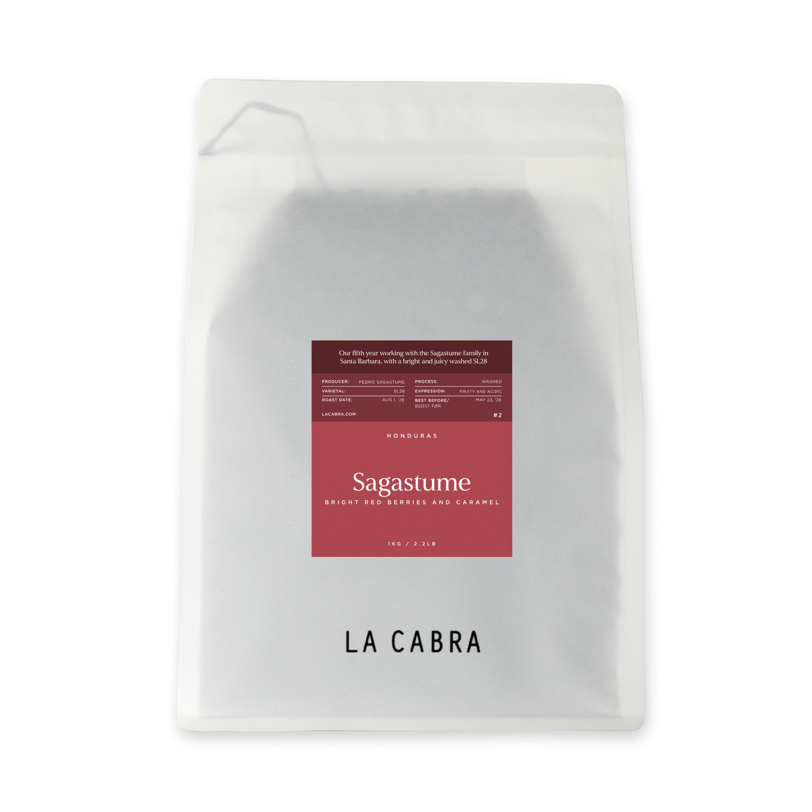 Sagastume Washed SL28 La Cabra Coffee Bag 1kg