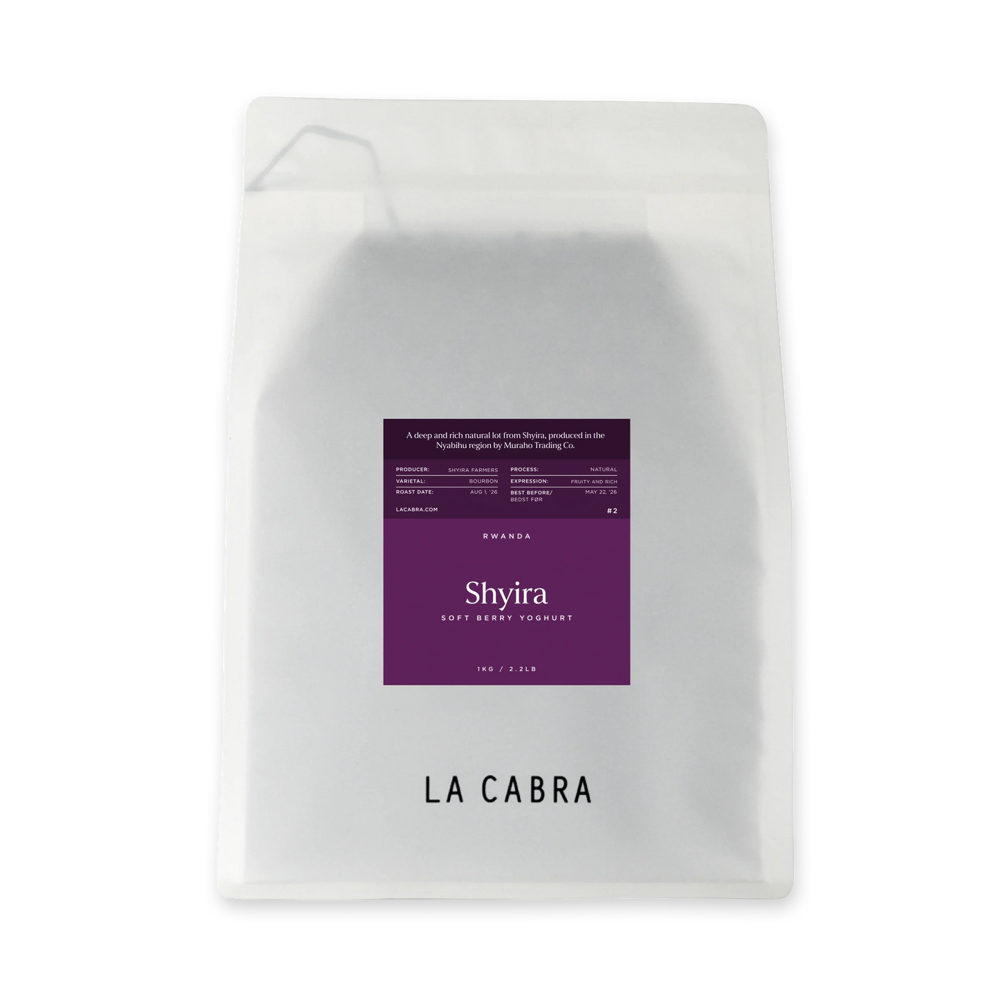 Shyira Natural La Cabra Coffee Bag 1kg