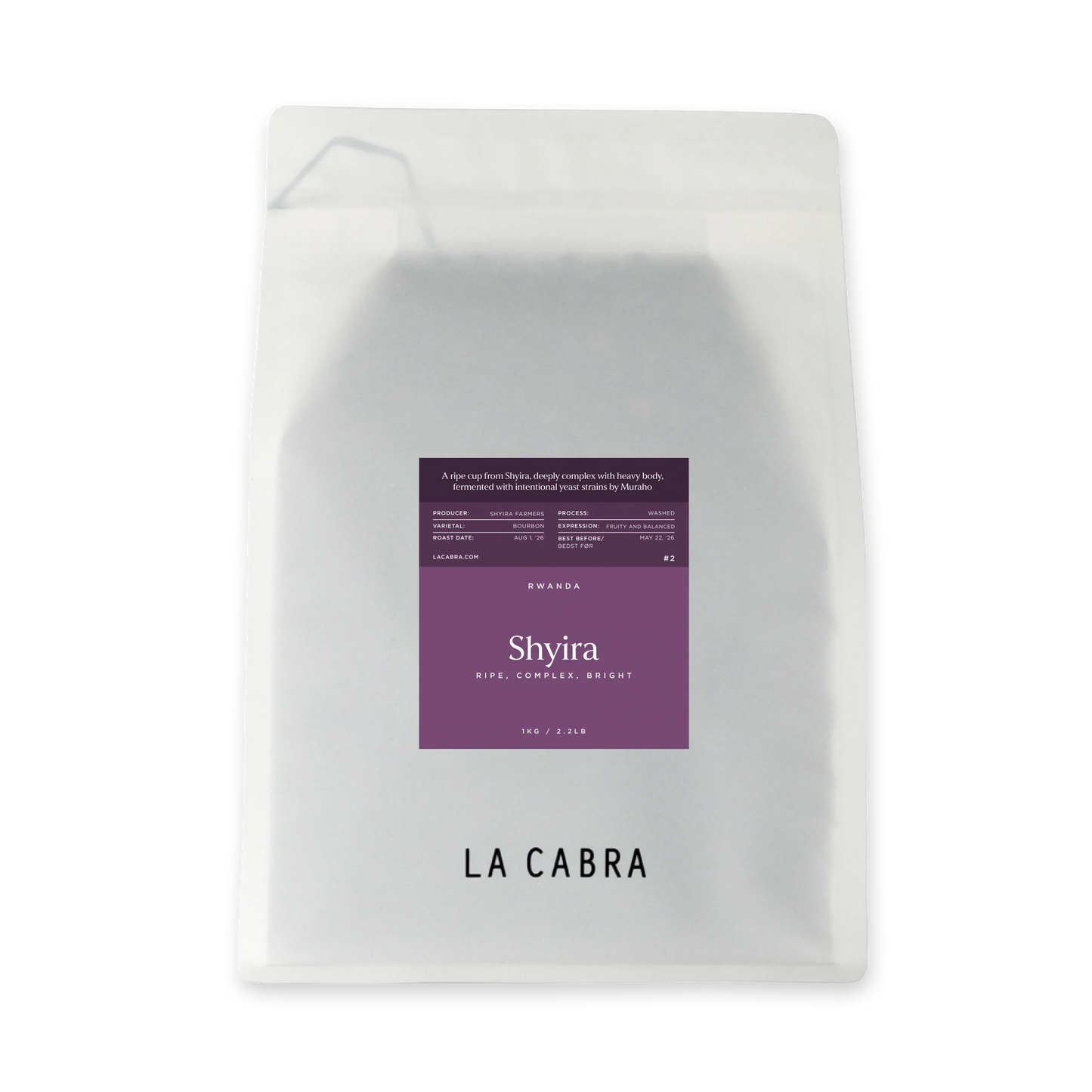 Shyira Yeast La Cabra Coffee Bag 1kg
